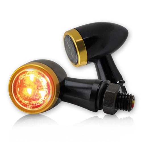 WunderKind Indicators - 3-1 (Run, Brake & Indicators) Gold JACK SMD Indicator With 3 in 1 Run & Brake Light